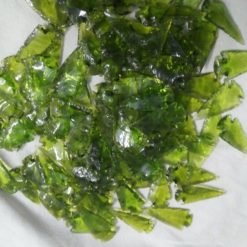 LIGHT GREEN COLOR GLASS ARROWHEADS(1 INCH)