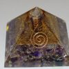 Amethyst Orgone Layer Aluminium Pyramid With Point