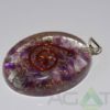 Amethyst Orgone Oval Pendent