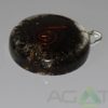 Black Tourmaline Orgone Disc Pendent