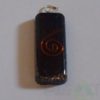 Black Tourmaline Orgone Long Rectangle Pendent