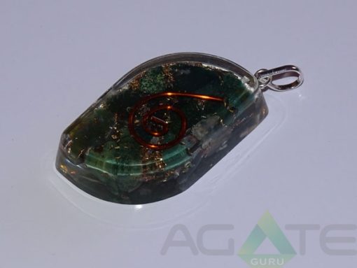 Blood Stone Orgone Eye Pendent