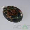 Blood Stone Orgone Oval Pendent