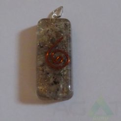 Blue Aventurine Orgone Long Rectangle Pendent
