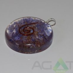 Blue Orgone Disc Pendent