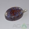 Blue Orgone Oval Pendent