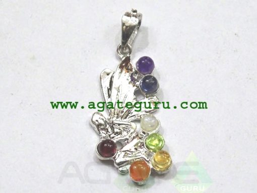 CHAKRA FAIRY METAL PENDANT