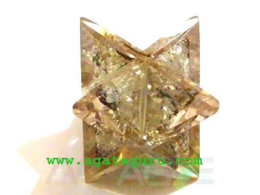 CRYSTAL QUARTZ ORGONE MERKABA STAR (BIG SIZE)