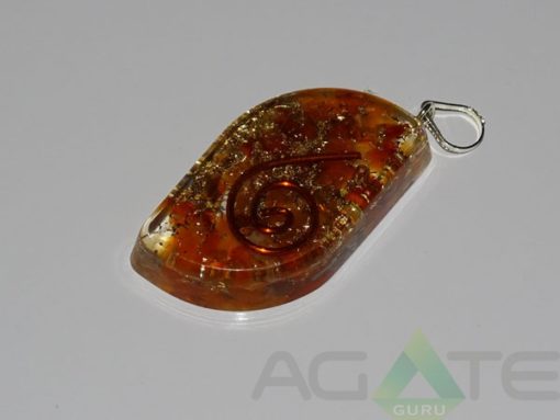 Carnelian Orgone Eye Pendent