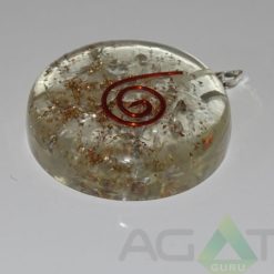 Crystal Orgone Disc Pendent