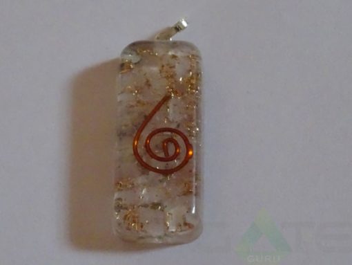 Crystal Orgone Long Rectangle Pendent