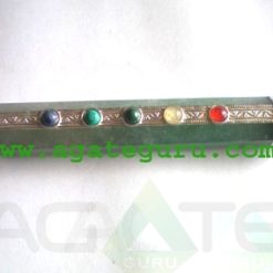 Green Aventurine Chakra Healing Stick With Crystal Ball And Pencil