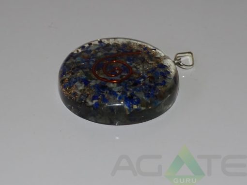 Lapis Lazuli Orgone Disc Pendent