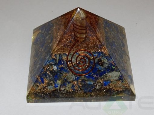 Lapis Lazuli Orgone Pyramid With Crystal Point