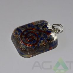 Lapis Lazuli Orgone Rounded Square Pendent