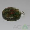 Malachite Orgone Disc Pendent