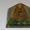 Malachite Orgone Pyramid With Crystal Point