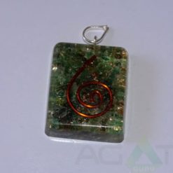 Malachite Orgone Square Pendent