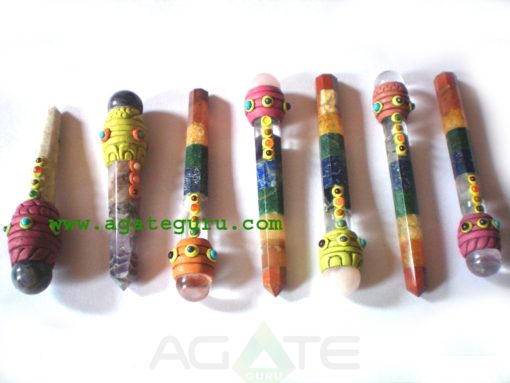 Mix Chakra Tibetan Healing Stick With Ball
