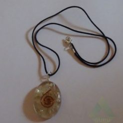 Moon Stone Orgone Oval Pendent With Cord