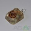 Moon Stone Orgone Rounded Square Pendent