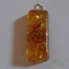 Orange Orgone Long Rectangle Pendent