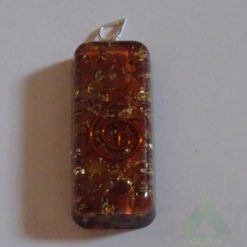 Red Jasper Orgone Long Rectangle Pendent