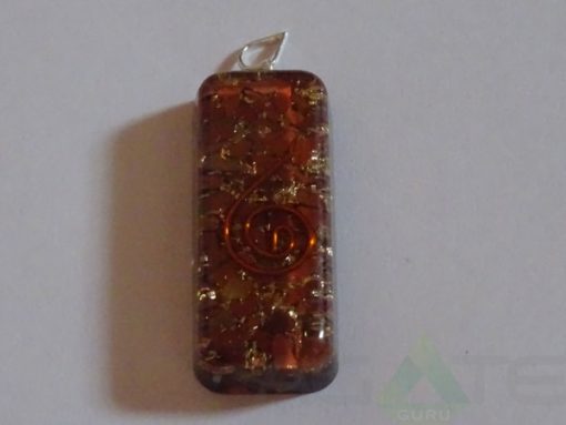 Red Jasper Orgone Long Rectangle Pendent