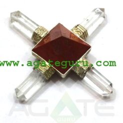 Red Jasper Pyramid Energy Generator