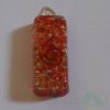 Red Orgone Long Rectangle Pendent