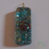 Sapphire Orgone Long Rectangle Pendent