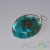 Sapphire Orgone Oval Pendent
