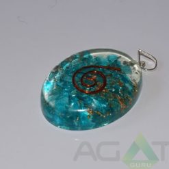 Sapphire Orgone Oval Pendent