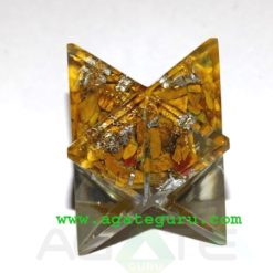 Tiger Eye Orgone Merkaba star