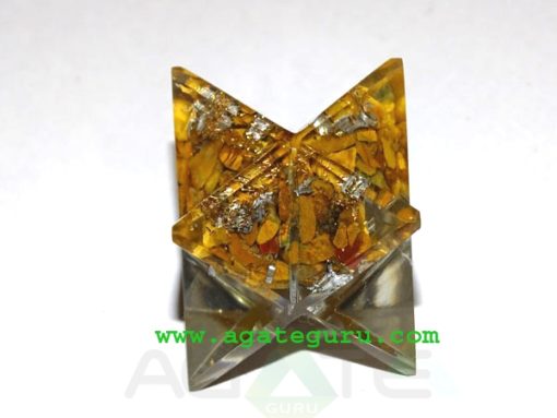 Tiger Eye Orgone Merkaba star