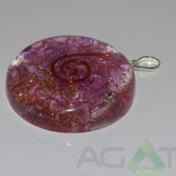 Violet Orgone Disc Pendent