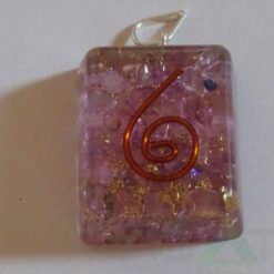 Indigo Orgone Square Pendent