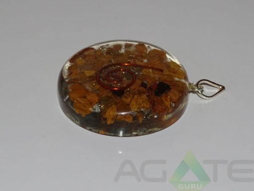 Yellow Jasper Orgone Disc Pendent