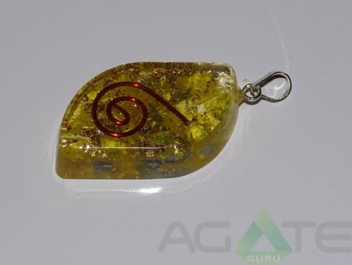 Yellow Orgone Eye Pendent