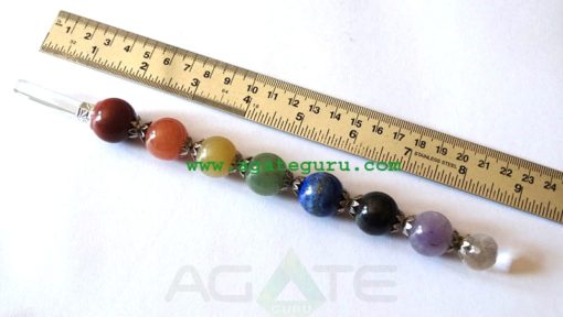 Chakra Ball Healing wands with crystal Point