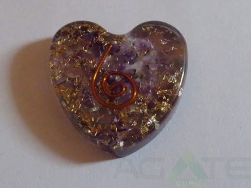 Amethyst Orgone Heart Pendent