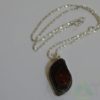 Black Tourmaline Orgone Eye Pendent With Chain