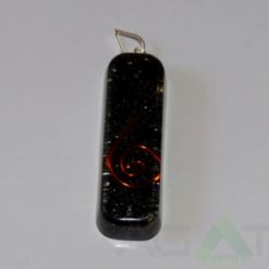 Black Tourmaline Pipe Pendent