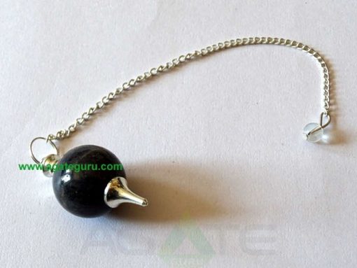 Black tourmaline Ball Pendulums