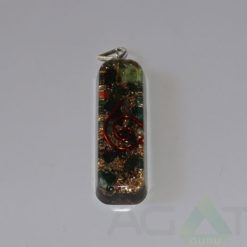 Blood Stone Orgone Pipe Pendant