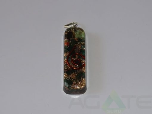 Blood Stone Orgone Pipe Pendant