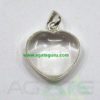 CRYSTAL QUARTZ HEART PENDANTS