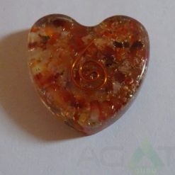 Carnelian Orgone Heart Pendent