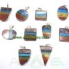 Chakra Bonded Slice Pendants