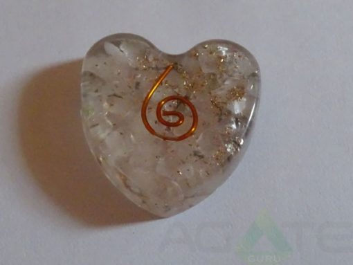 Crystal Orgone Heart Pendent